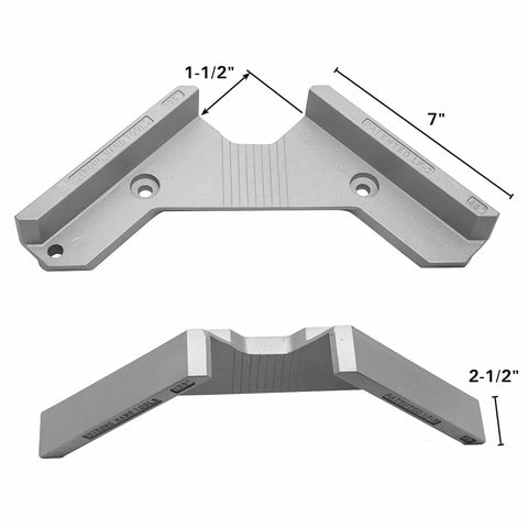 Right Angle Aluminum Weld Fixture 90 Degree Tru Angle Spatter Proof Alloy dimensions 7 inches by 1.5 inches fab shop use