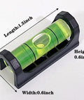 2Pack Magnetic Bubble Levels With Heavy Duty Iron Grip Solid Acrylic Spirit Level, 1.5 inch length, 0.6 inch height