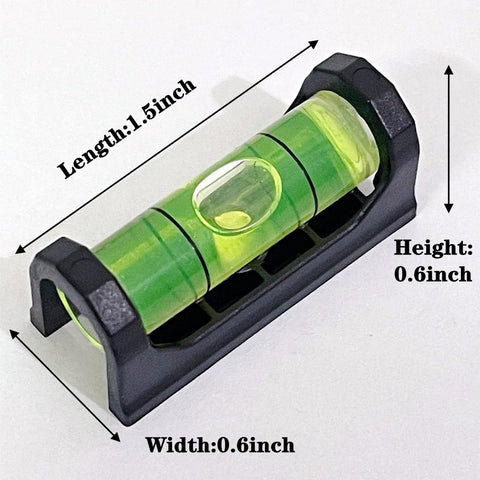 2Pack Magnetic Bubble Levels With Heavy Duty Iron Grip Solid Acrylic Spirit Level, 1.5 inch length, 0.6 inch height