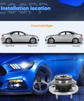 Beefed Up Front Wheel Hub Bearing Assembly Pair For 1999 To 2004 Jeep Grand Cherokee OE 513159 with car installation diagram