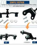 Heavy Duty Exhaust Manifold Bolt Repair Kit For Chevy And Gmc Pickup Rigs Pulling Broken Studs Straight Up Easy Swap showing parts and assembly details.
