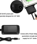 Plug And Play SATA To USB 3.0 External Adapter Cable For 2.5 Inch And 3.5 Inch HDD And SSD With Power Supply and DC jack