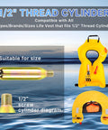 24 Gram CO2 Cartridge Rearming Kit For Inflatable Life Jackets Refill Kit For Automatic And Manual Vests Half Inch Threaded
