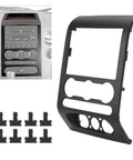HECASA dash radio bezel center trim panel for 2004–2008 Ford F-150; includes ten mounting clips