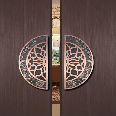 Built Tough Modern Push Pull Bar Handle For Sliding Doors And Gates Beefy Yet Sleek Double Sided Semicircular Door Pull For Interior And Exterior Wood Glass Doors Rust Resistant Aluminum 60 Cm 24 Inches One Color