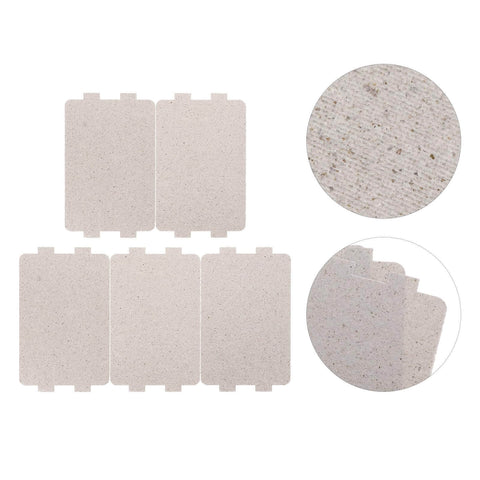 Microwave Waveguide Cover Mica Sheet Set 5 Pack Heat Resistant Insulation Plate Replacement For Microwave Ovens Universal Replacement Parts