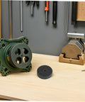 Get That Glowing Finish With This 6pcs Nylon Buffing Wheel Kit featuring a 10mm hole diameter setup on workspace with tools.