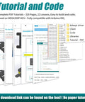 Tutorial collage for Adeept Mecanum Wheel Smart Car Kit; Arduino-compatible guides, libraries, and PDF tutorials.