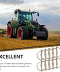 Heavy Duty Lynch Pin Assortment Kit 10 Pcs Zinc Plated With Ring Lock Built To Last For Trailer Hitches On Farm Tractors