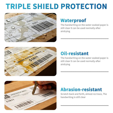 Premium 4 X 6 Thermal Shipping Labels For Direct Thermal Printer White Perforated Fanfold Sheets With Hella Strong Adhesive 100 Labels Per Stack Sweet Smooth Print Ready For Any Mailer Job