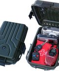 Backpack Sized Dry Box With O Ring Seal Triple Latch And Padlock Tab Built In Compass And Signaling Mirror Geocaching Ready