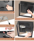 Installation steps for Two Light Flush Mount Ceiling Light Fixture In Industrial Black Metal Finish with E26 Base