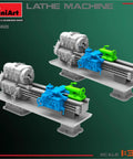 One Thirty Five Scale Lathe Machine Model Kit For Collectors Unpainted And Highly Detailed Build Ready
