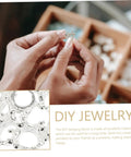 Person holding one of the 60 Pcs Crown Charms For Jewelry Making Tiara Pendants Alloy Crowns Beads Ideal For Earrings Bracelets Key Rings And DIY Craft Projects Vintage Crown Shaped Beads For Every Accessory.