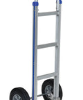 Beefy Aluminum Double Loop Handle Hand Truck For Heavy Loads, 18.5 In By 20 In By 49.25 In, 500 Lb Capacity, Pneumatic Tires, Silver