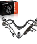 Timing Chain Kit With Tensioner And Sprockets For BMW DOHC V8 4.6L 4.4L Fits 540i 1997-2003 Engine Repair Set components