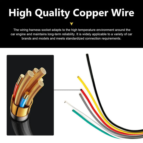 High-quality copper wiring for 2 Pack 6 Pin Throttle Body Pigtail Connector For TPS Sensor and harness plug.