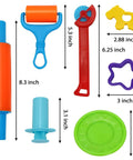 JOYIN 44-piece clay tool set for kids with rolling pins, cutters and plastic molds