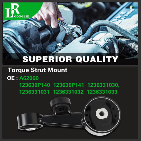 Torque Strut Mount Replacement For 2007 To 2018 Lexus ES350 And 2013 To 2018 Toyota Avalon 3.5L V6 Engine Replaces OE A62060