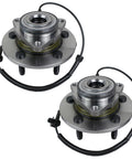 Pair Front Wheel Bearing And Hub Assembly For 2006 2007 2008 Dodge Ram 1500 With ABS 5 Lug OE Replacement Heavy Duty