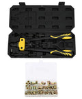 Hand Riveter Tool Kit With M3 And M10 Wrenches For Effort Saving Riveting And Quick Rivet Nut Installation In DIY Projects And Repairs No Sweat Pain Free Repeated Fastening, case open