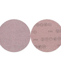 Peel And Switch 7 Inch Hook Loop Sanding Discs With Dust Vent Holes For Wood Metal And Plastic 80 To 800 Grit Assortment Pack Of 10 - close-up view of two discs.