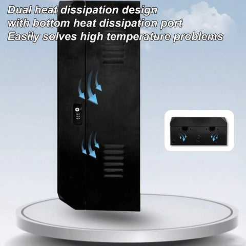 Top Notch Hella Tough Outdoor EV Charger Station Protective Storage Box with heat dissipation design and lock.