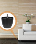 Durable Black Plastic Furniture Legs For Chairs And Sofas Easy Screw On Replacement Feet With Adjustable Height in living room