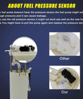 E3508M Fuel Pump And Sending Unit Replacement showing fuel pressure sensor details for Escalade Tahoe Yukon SUVs 2000-2003
