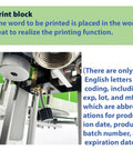 Print block view of Fully Automatic Round Bottle Labeling Machine Featuring Plug And Play Touchscreen Controls and Smart Auto Correction