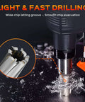 Bonvoisin 12-pc annular cutter set for mag drill; carbide tips; 1/2-1-1/16 dia; 3/4 Weldon shank; includes pilot pins