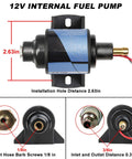 Universal Self Priming Fuel Pump For Cars And Trucks, Four To Seven Psi, Thirty Five GPH, Five Sixteenth Inch Inlet And Outlet