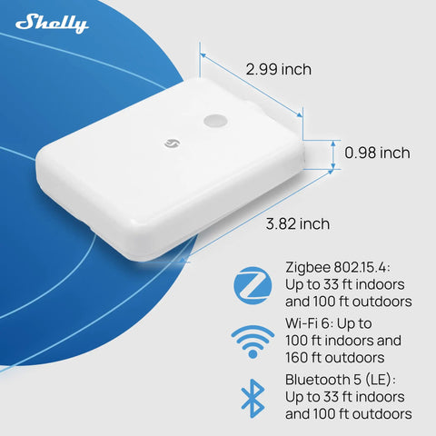 Flood Gen4 Smart Flood Sensor With Leak Cable dimensions and connectivity features highlighted