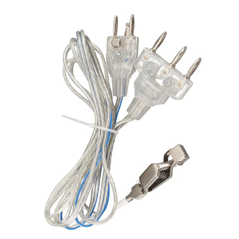 Fencing Body Wire For Saber Foil Epee, Stainless Steel Core Body Cord With Transparent Head, coiled wire with clear connectors