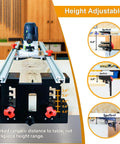 48 Inch Router Sled For Flattening Wood Slabs Boss Level 3 Axis Precision Height Adjustment With Reinforced 6061 Aluminum Rails.