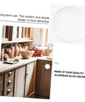 Kitchen view showcasing Six Pack White Alloy Cabinet Handles Single Hole Round Drawer Pulls For Cabinets And Wardrobes Easy Install