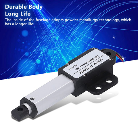 Mini Electric Linear Actuator For Robotics And Home Automation, 30mm Stroke, 8mm/s Speed, 70N Lift, quiet high performance piston