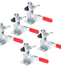 5 Piece Quick Release Toggle Clamp Vertical Fixture Kit With 30 Kg Clamping Force, showing metal clamps and red handles
