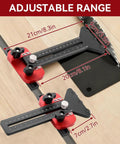 Thin Rip Table Saw Jig Guide With 3 Pulleys, Rock Solid Aluminum Alloy Build, High-Precision U Slot Cutter Jig For Woodworking, Quick Setup, Stable Material Fixation, Reduces Waste And Boosts Accuracy., adjustable thin rip table saw jig with pulleys and 21cm range
