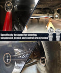 Two Pair One Point Twenty Five Inch Chromoly Steel Heim Joint Rod End Kit installed in steering and suspension systems.