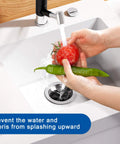 Three And One Eighth Inch Garbage Disposal Splash Guard Collar Baffle For Waste King Whirlaway And GE EZ Mount Disposals in use