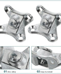 Butterfly Corner Brace Brackets 12 Pack Zinc Alloy Silver Shelf Brackets For Cabinets And Beds Easy Install Multifunctional Corner Connectors