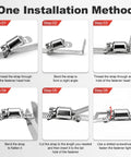 Installation steps for Cut To Fit Stainless Steel Hose Clamps Kit With 32.81 Ft Metal Strap And 20 Fasteners Worm Gear Drive Clamp