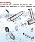 Pro-Grade Meat Grinder And Slicer Shredder Attachments For Stand Mixers stainless steel components in water