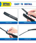 Easy install steps for Rear Wiper Blade Replacement Fits Audi Q3 Q5 X1 X2 Benz A Class GLE VW Touareg Cayenne 2017-2022