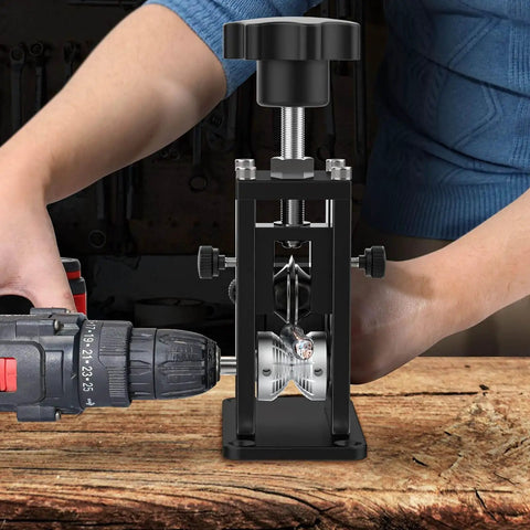 Heavy Duty Automatic Wire Stripping Machine For Waste Cables with manual crank and drill for efficient wire stripping.