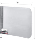 Heavy Duty Stainless Steel Sink Splash Guard 20 By 12 Inch Wall Mount Shield For Commercial Kitchens Keeps Hand Sinks Prep Sinks And Utility Sinks Clean And Safe Rust Resistant 16 Gauge 304 Stainless.