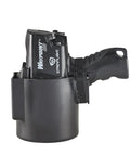 WayPoint 400 Rechargeable Long Range Pistol-Grip Spotlight That Pumps 1400 Lumens 1265 Meter Beam in polymer holder mount