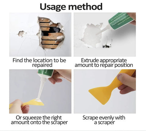 Fast Drying Wall Repair Putty Spackling Paste For Drywall That Fixes Nail Holes Cracks And Scratches White Ready To Use 2 Pack For A Fast Mess Free Fix Every Time
