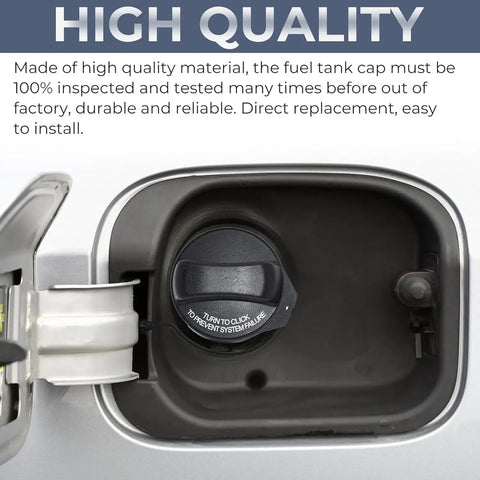 Volvo Gas Cap Replacement 31392044 installed in fuel tank, secure fit, for XC60 2010-2017 XC70 2009-2016 XC90 2003-2014